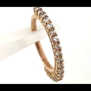 BVLA TELESTO 14k YG Ring. 5/16” Genuine Diamonds